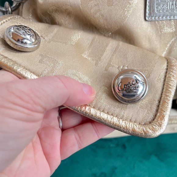 Coach purse rare find poppy label coach purse coach bag - Picture 5 of 13